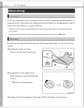 subaru sambar van 2022 2023 & 2024 owners manual in english
